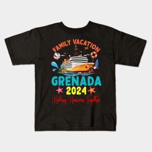 Family Vacation Grenada 2024 Family Matching Group Summer Kids T-Shirt